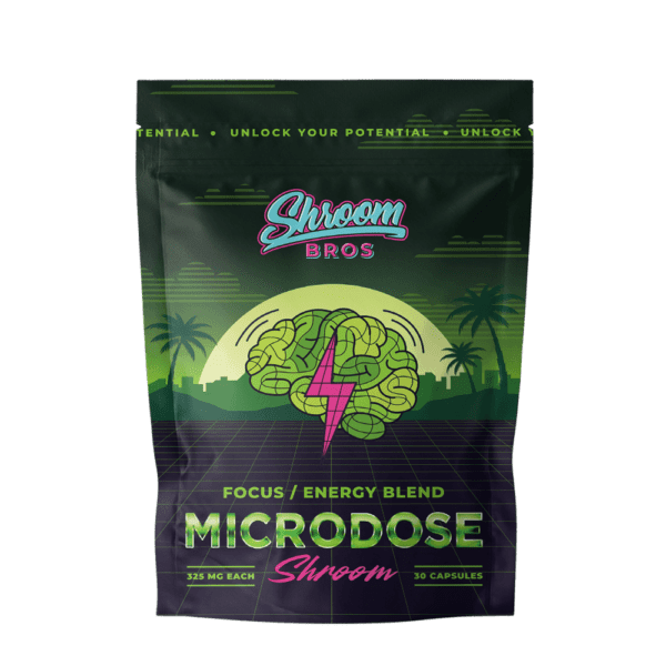 Magic Mushroom Microdose Capsules - (Focus/Energy)