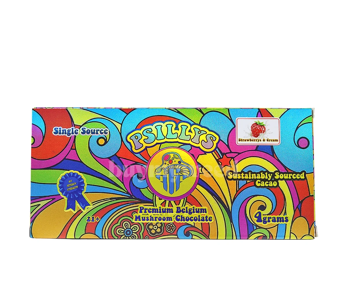 Psillys Strawberrys & Cream mushroom chocolate