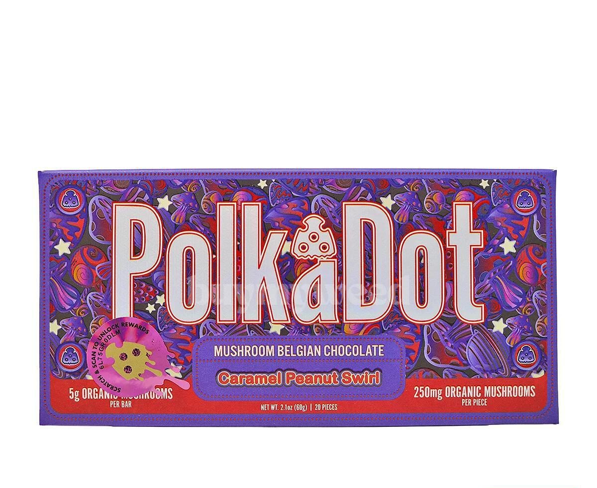 Polka Dots Magic Chocolate Caramel Peanut Swirl - (5g)